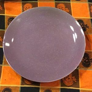 BIA purple hand glazed cake plate